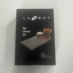 Lazy-Boy Cheese Board 9-Piece Set with Slate Board. New In Box